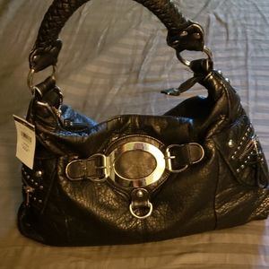 Black rivet purse